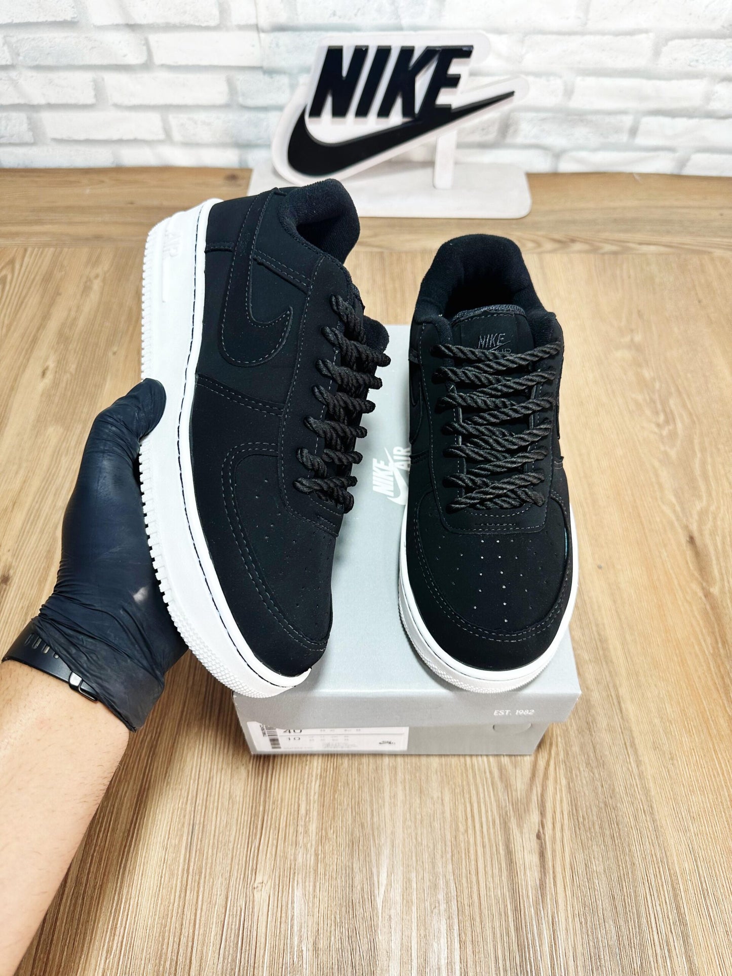 NIKE AIR FORCE 1 | SPACE BLACK